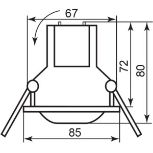 Встраиваемый светильник уличный  32020